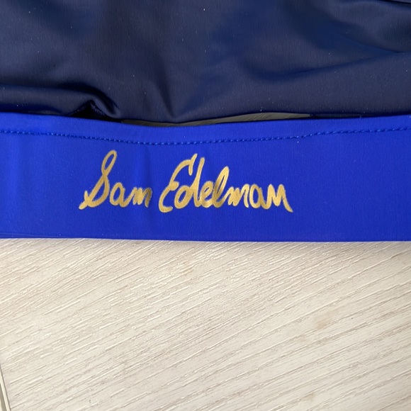 Sam Edelman Sports Bra Women Workout T back blue m - Picture 4 of 5